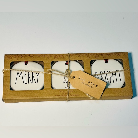 Rae Dunn Holiday New Rae Dunn Christmas Ornament Set Poshmark